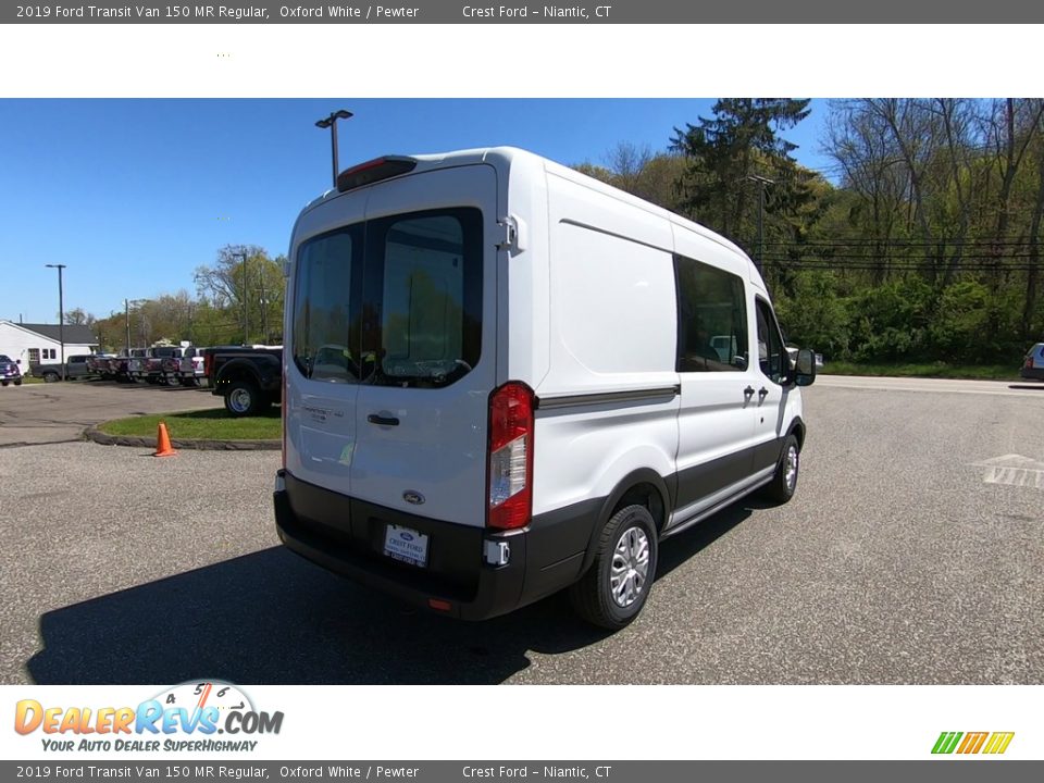 2019 Ford Transit Van 150 MR Regular Oxford White / Pewter Photo #7