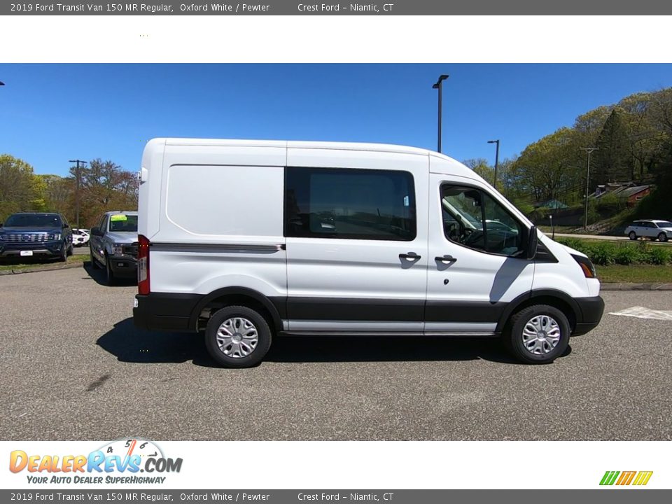 2019 Ford Transit Van 150 MR Regular Oxford White / Pewter Photo #8