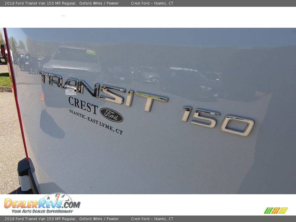 2019 Ford Transit Van 150 MR Regular Oxford White / Pewter Photo #9