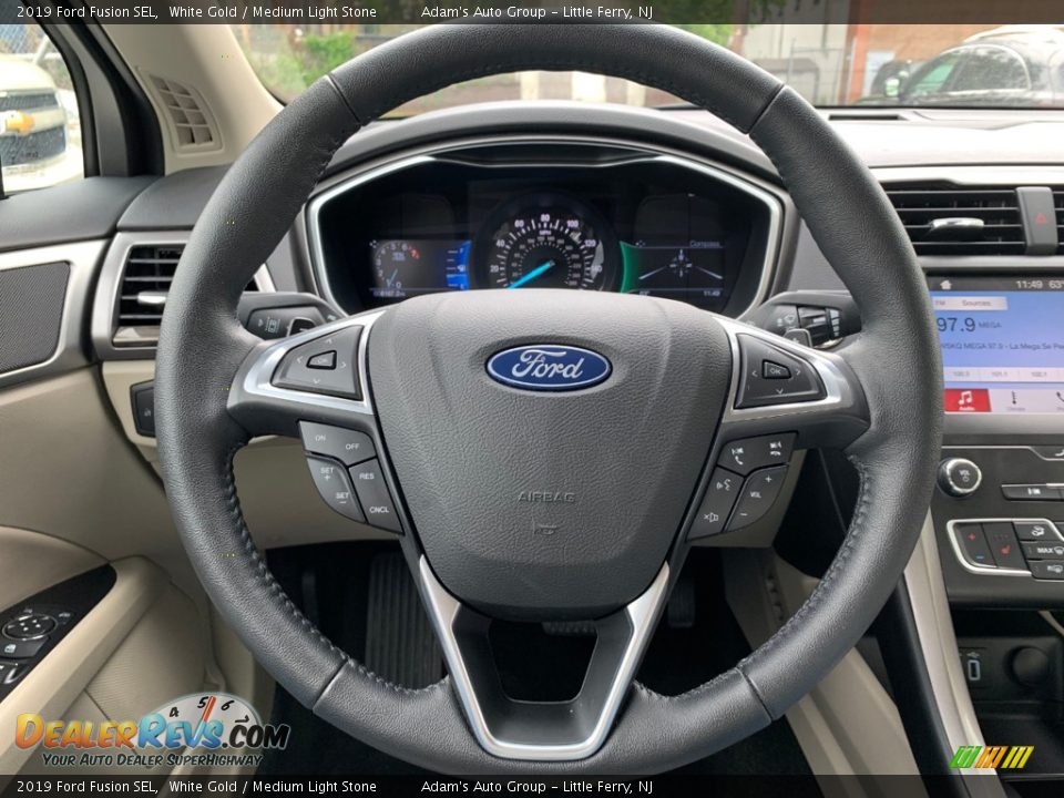 2019 Ford Fusion SEL Steering Wheel Photo #9