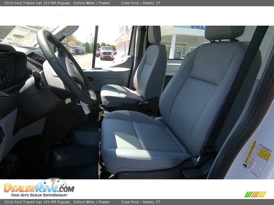 2019 Ford Transit Van 150 MR Regular Oxford White / Pewter Photo #11