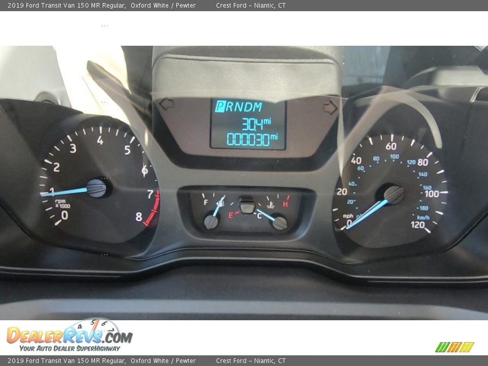 2019 Ford Transit Van 150 MR Regular Oxford White / Pewter Photo #13