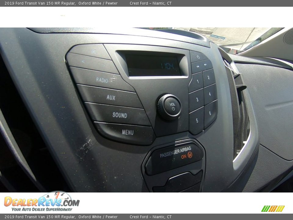 2019 Ford Transit Van 150 MR Regular Oxford White / Pewter Photo #14