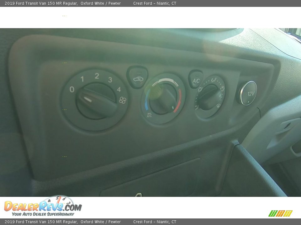 2019 Ford Transit Van 150 MR Regular Oxford White / Pewter Photo #15