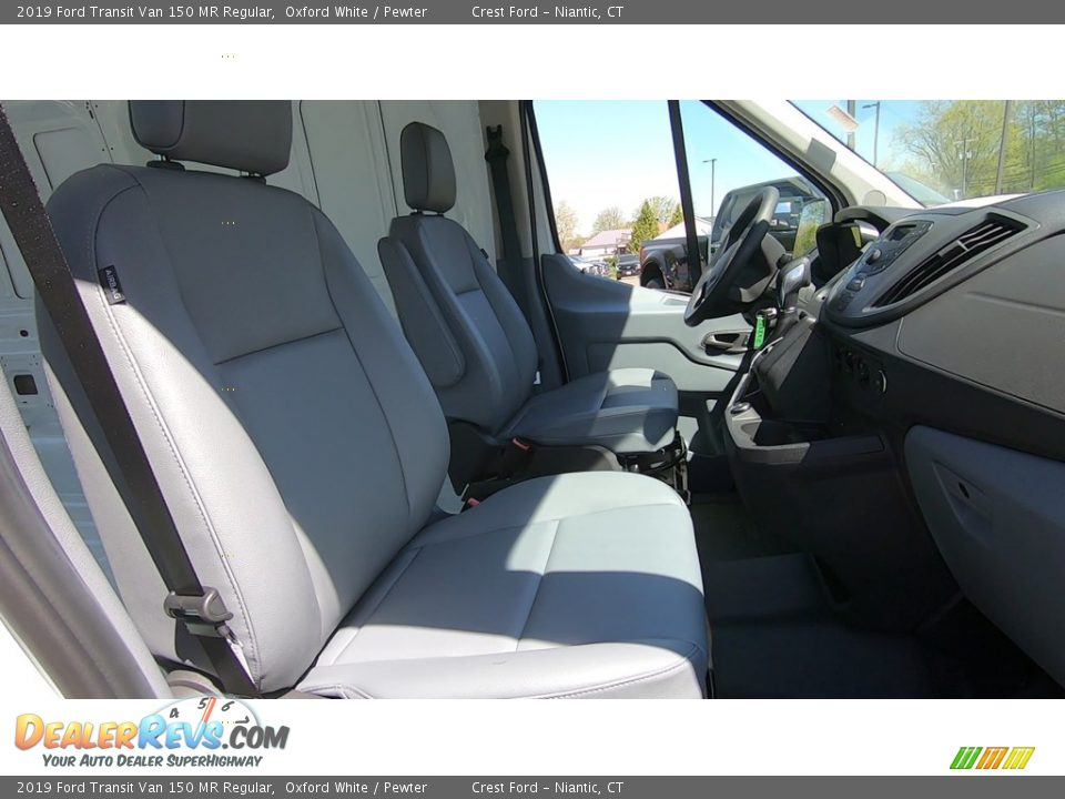 2019 Ford Transit Van 150 MR Regular Oxford White / Pewter Photo #22