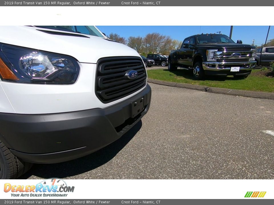 2019 Ford Transit Van 150 MR Regular Oxford White / Pewter Photo #25