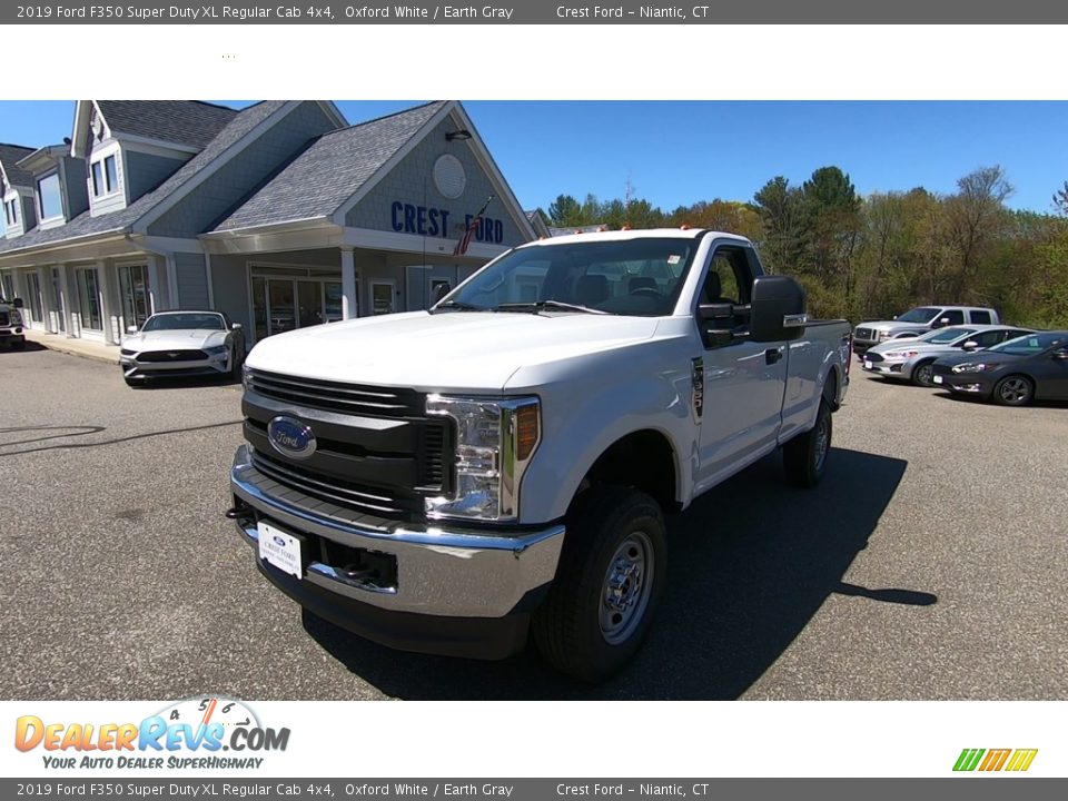 2019 Ford F350 Super Duty XL Regular Cab 4x4 Oxford White / Earth Gray Photo #3