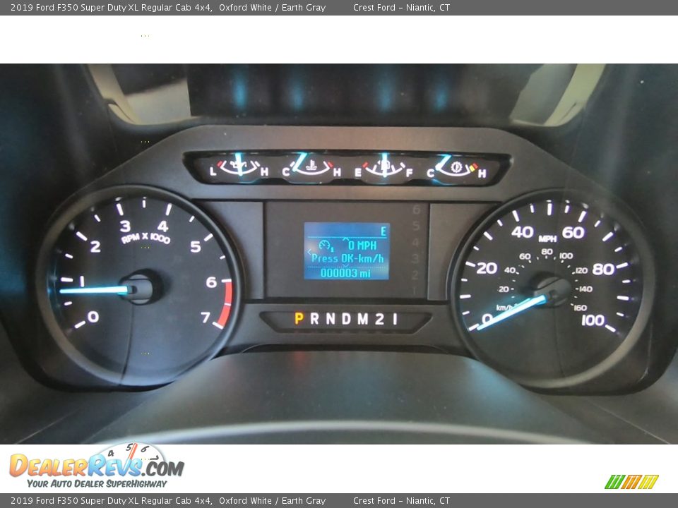 2019 Ford F350 Super Duty XL Regular Cab 4x4 Oxford White / Earth Gray Photo #13