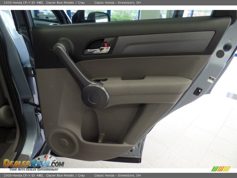 2009 Honda CR-V EX 4WD Glacier Blue Metallic / Gray Photo #15