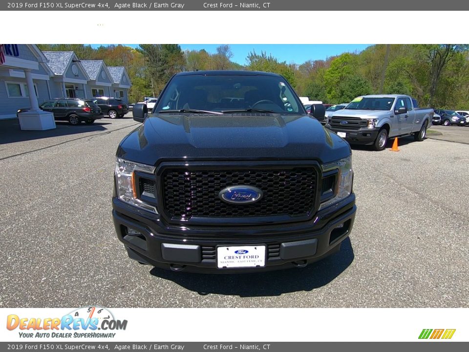 2019 Ford F150 XL SuperCrew 4x4 Agate Black / Earth Gray Photo #2