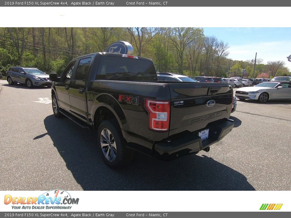 2019 Ford F150 XL SuperCrew 4x4 Agate Black / Earth Gray Photo #5