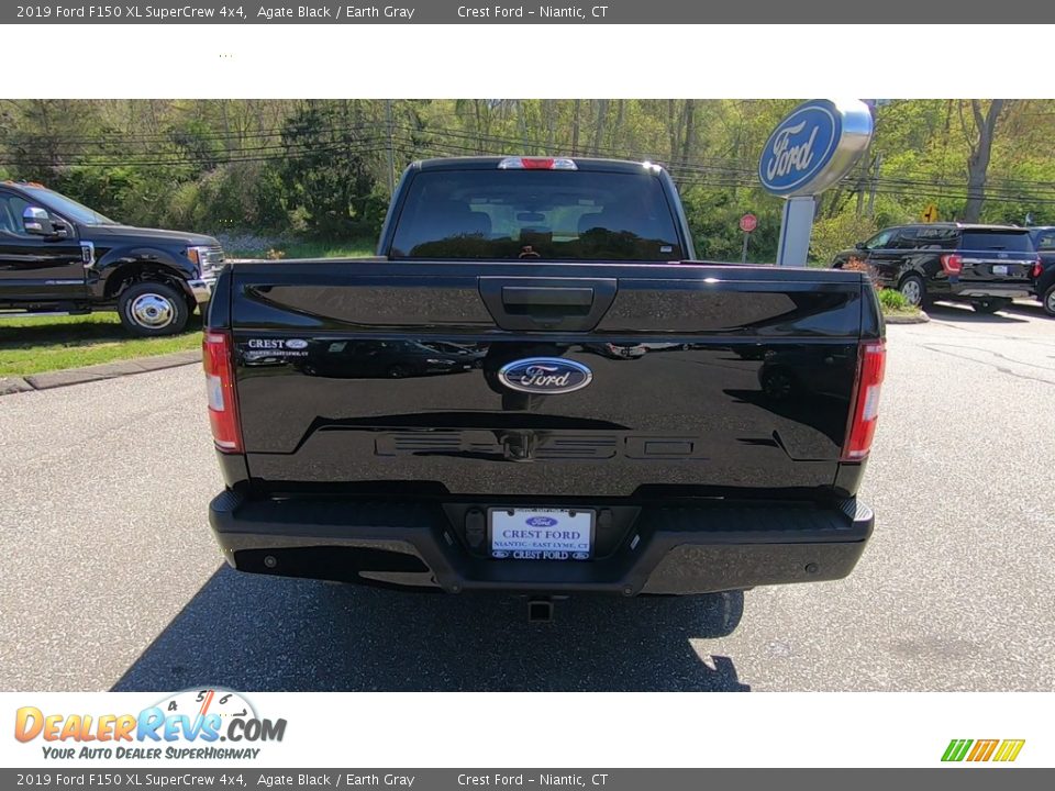 2019 Ford F150 XL SuperCrew 4x4 Agate Black / Earth Gray Photo #6