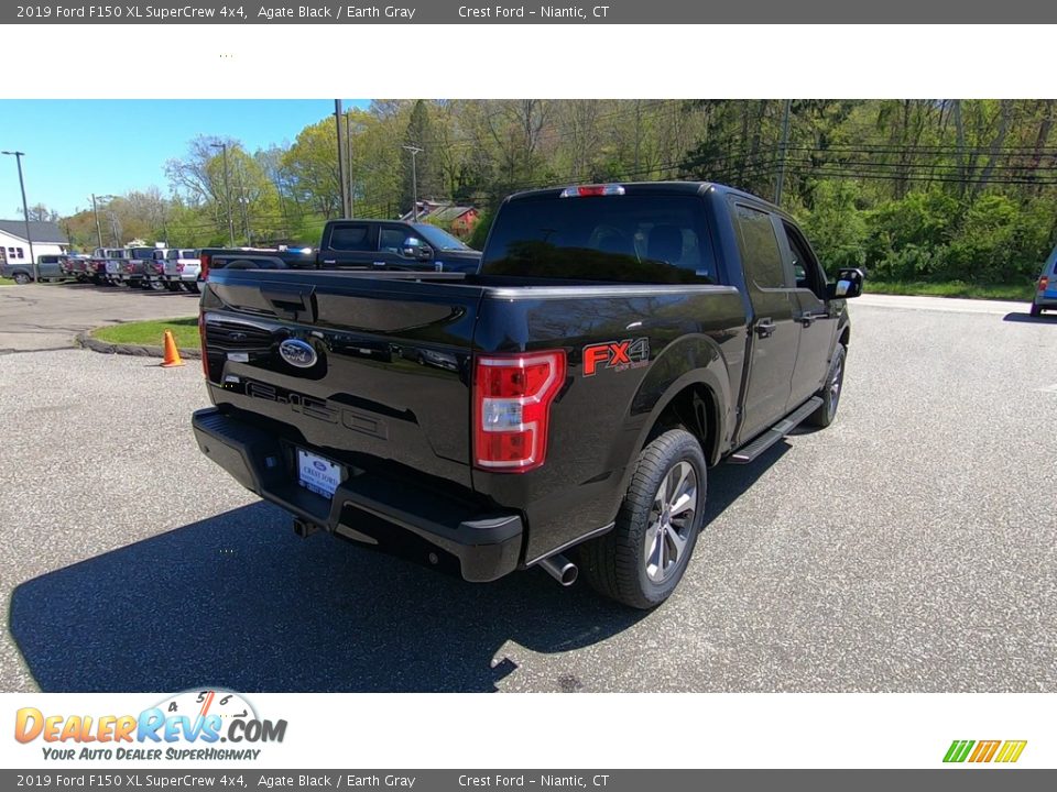 2019 Ford F150 XL SuperCrew 4x4 Agate Black / Earth Gray Photo #7