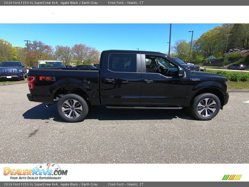 2019 Ford F150 XL SuperCrew 4x4 Agate Black / Earth Gray Photo #8