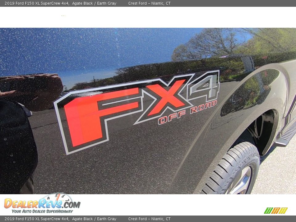 2019 Ford F150 XL SuperCrew 4x4 Agate Black / Earth Gray Photo #9