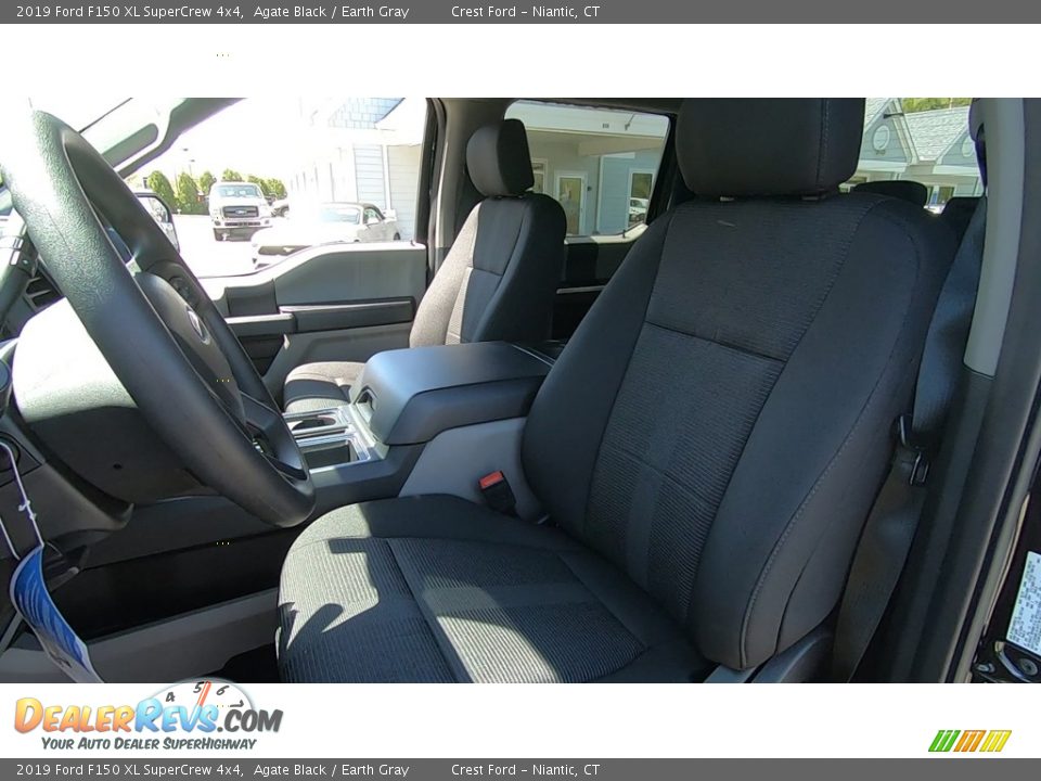 2019 Ford F150 XL SuperCrew 4x4 Agate Black / Earth Gray Photo #11