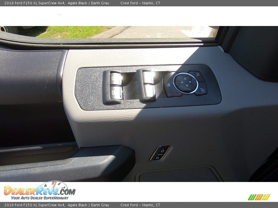 2019 Ford F150 XL SuperCrew 4x4 Agate Black / Earth Gray Photo #12