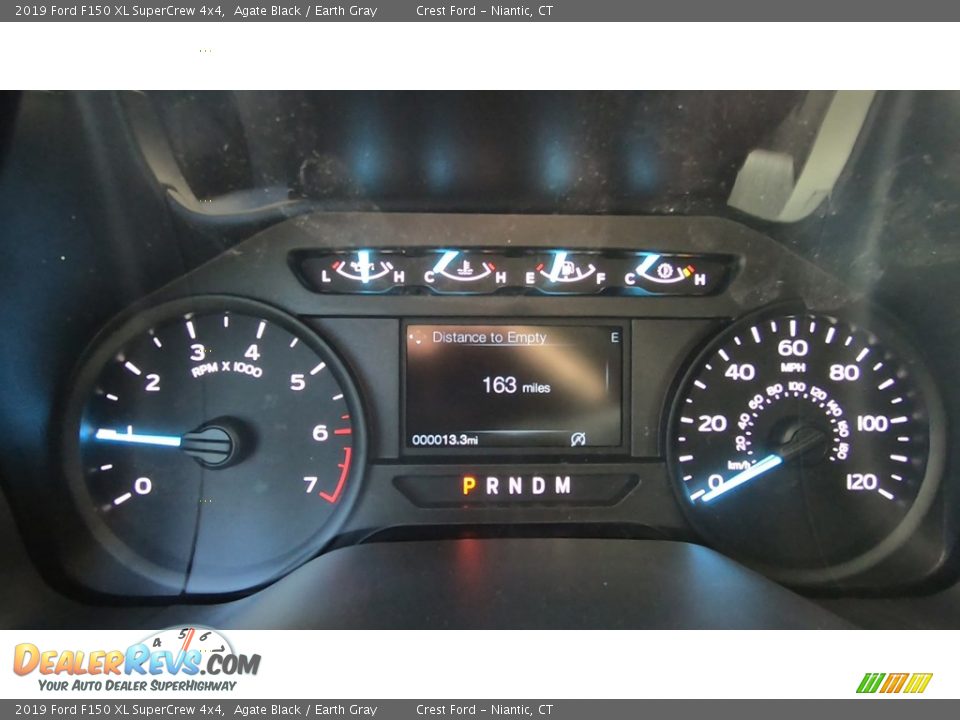 2019 Ford F150 XL SuperCrew 4x4 Agate Black / Earth Gray Photo #13