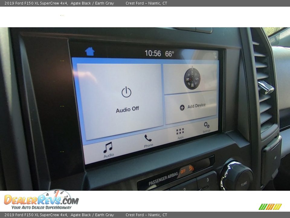 2019 Ford F150 XL SuperCrew 4x4 Agate Black / Earth Gray Photo #14
