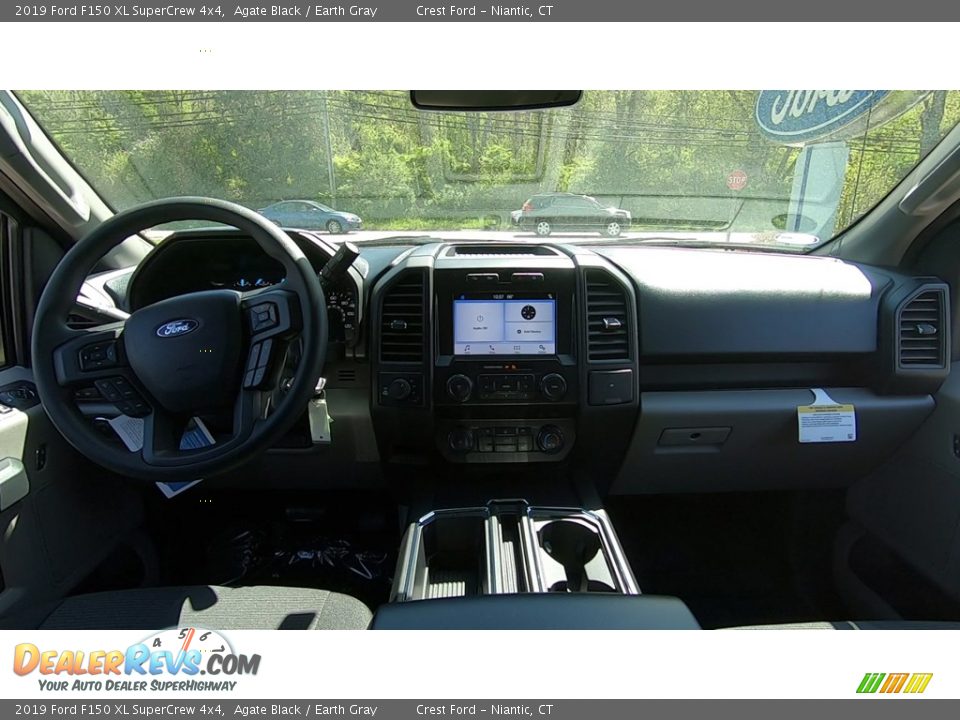 2019 Ford F150 XL SuperCrew 4x4 Agate Black / Earth Gray Photo #18