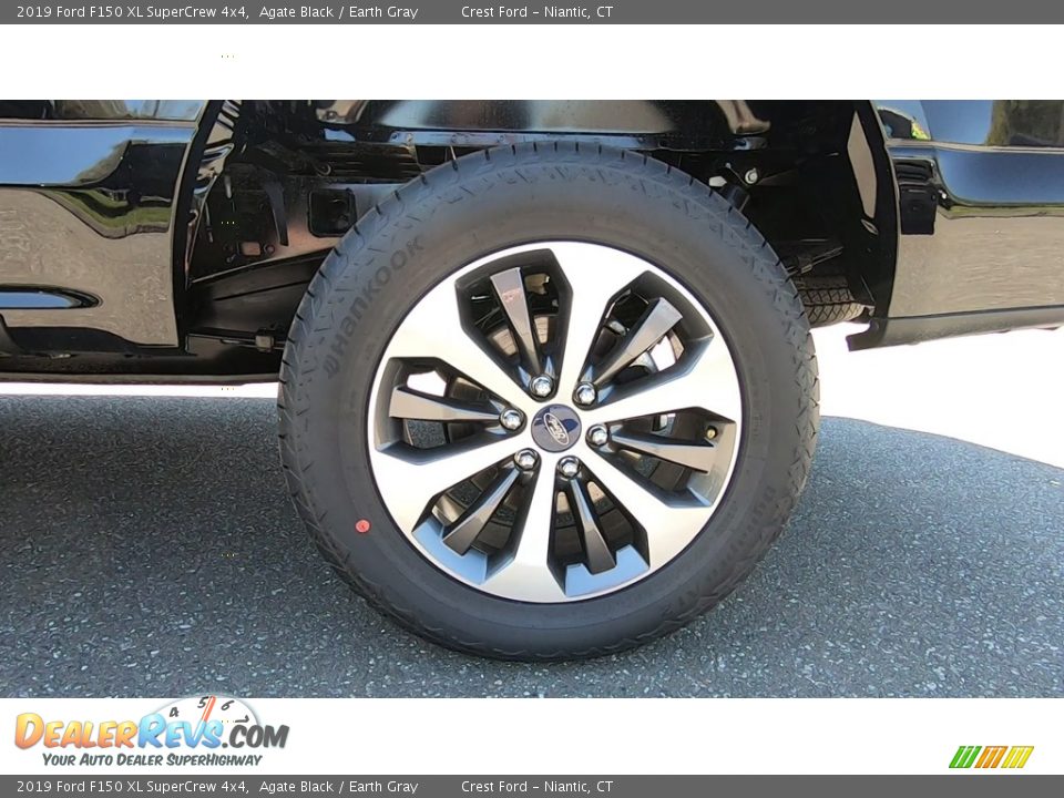 2019 Ford F150 XL SuperCrew 4x4 Agate Black / Earth Gray Photo #19