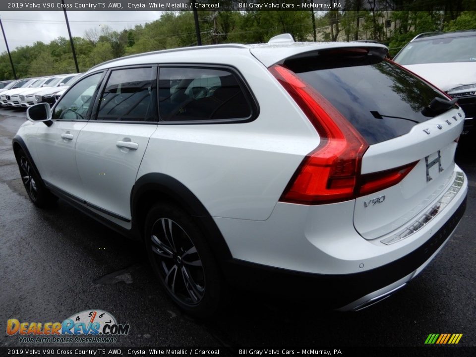 2019 Volvo V90 Cross Country T5 AWD Crystal White Metallic / Charcoal Photo #4