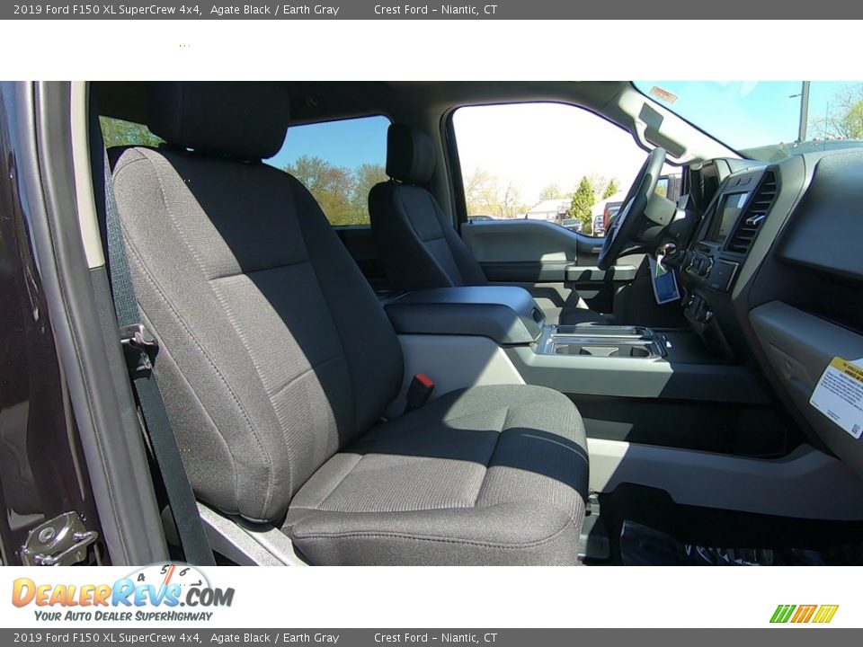 2019 Ford F150 XL SuperCrew 4x4 Agate Black / Earth Gray Photo #23