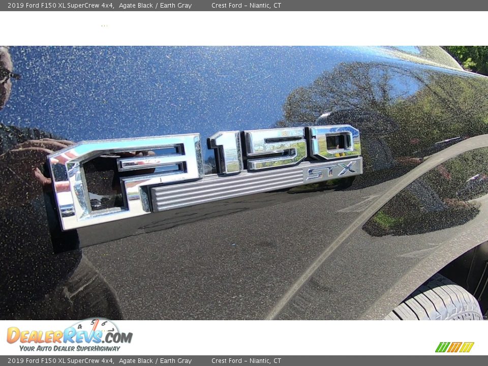 2019 Ford F150 XL SuperCrew 4x4 Agate Black / Earth Gray Photo #25