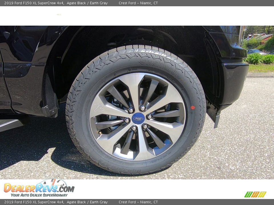 2019 Ford F150 XL SuperCrew 4x4 Agate Black / Earth Gray Photo #26