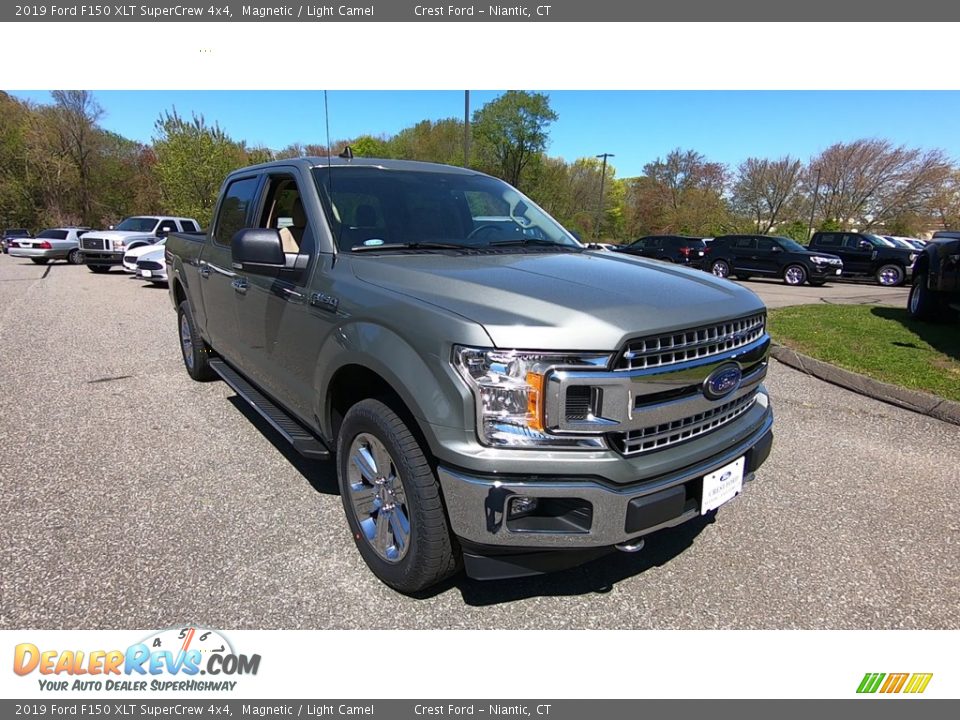 2019 Ford F150 XLT SuperCrew 4x4 Magnetic / Light Camel Photo #1