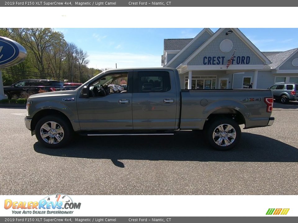 2019 Ford F150 XLT SuperCrew 4x4 Magnetic / Light Camel Photo #4