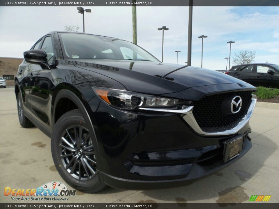 2019 Mazda CX-5 Sport AWD Jet Black Mica / Black Photo #1