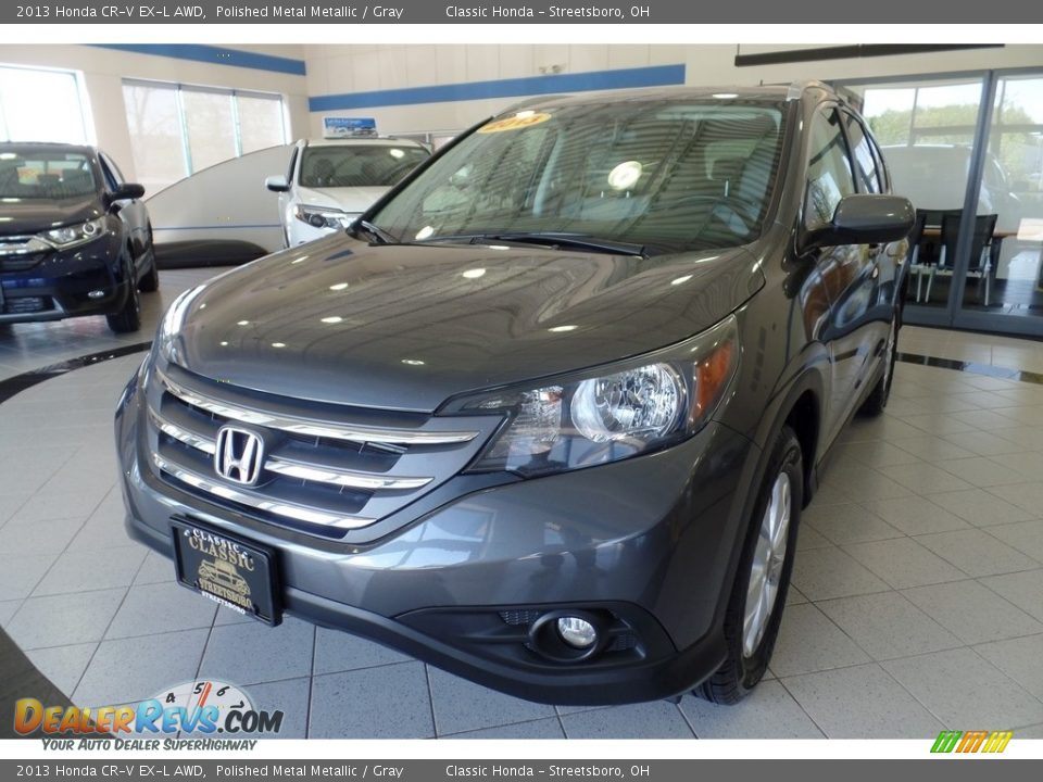 2013 Honda CR-V EX-L AWD Polished Metal Metallic / Gray Photo #1