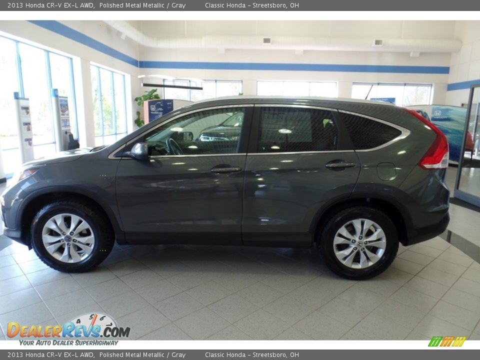 2013 Honda CR-V EX-L AWD Polished Metal Metallic / Gray Photo #2