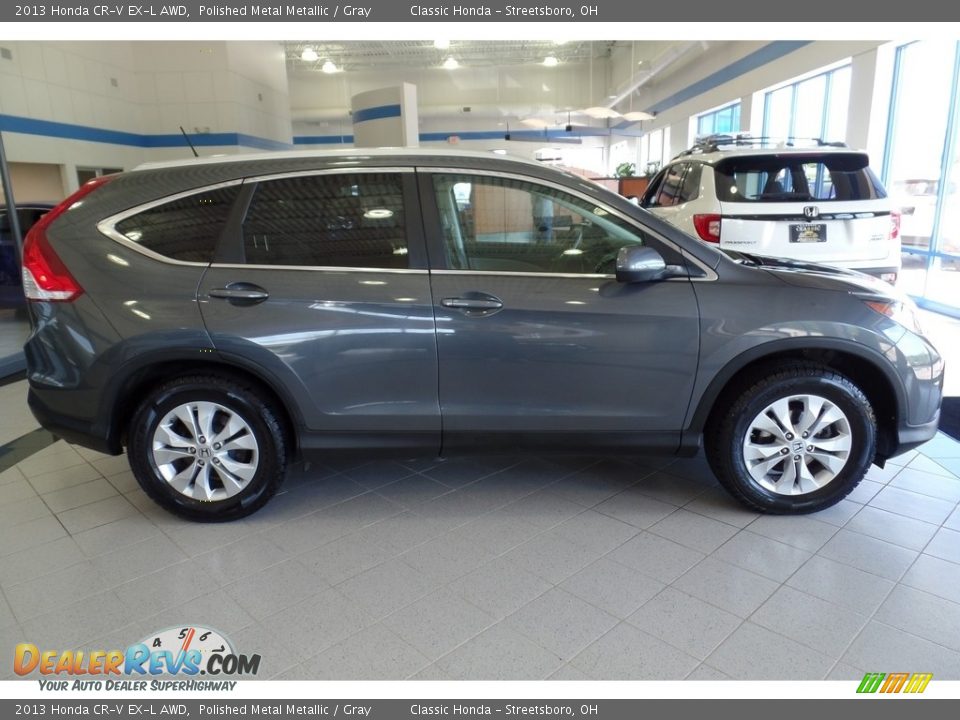 2013 Honda CR-V EX-L AWD Polished Metal Metallic / Gray Photo #5
