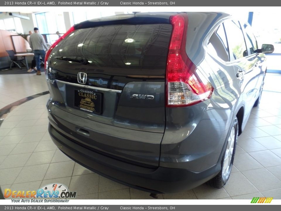 2013 Honda CR-V EX-L AWD Polished Metal Metallic / Gray Photo #10