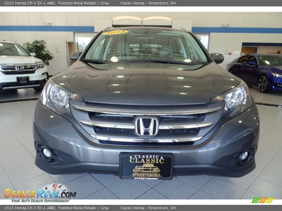 2013 Honda CR-V EX-L AWD Polished Metal Metallic / Gray Photo #13