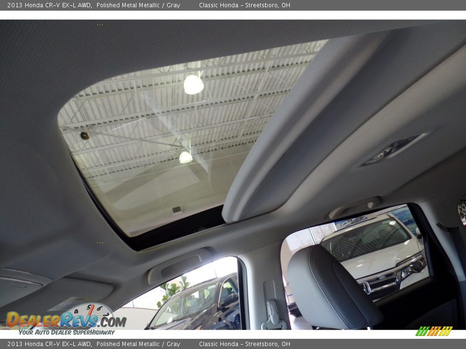 2013 Honda CR-V EX-L AWD Polished Metal Metallic / Gray Photo #17
