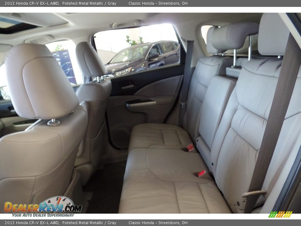 2013 Honda CR-V EX-L AWD Polished Metal Metallic / Gray Photo #18