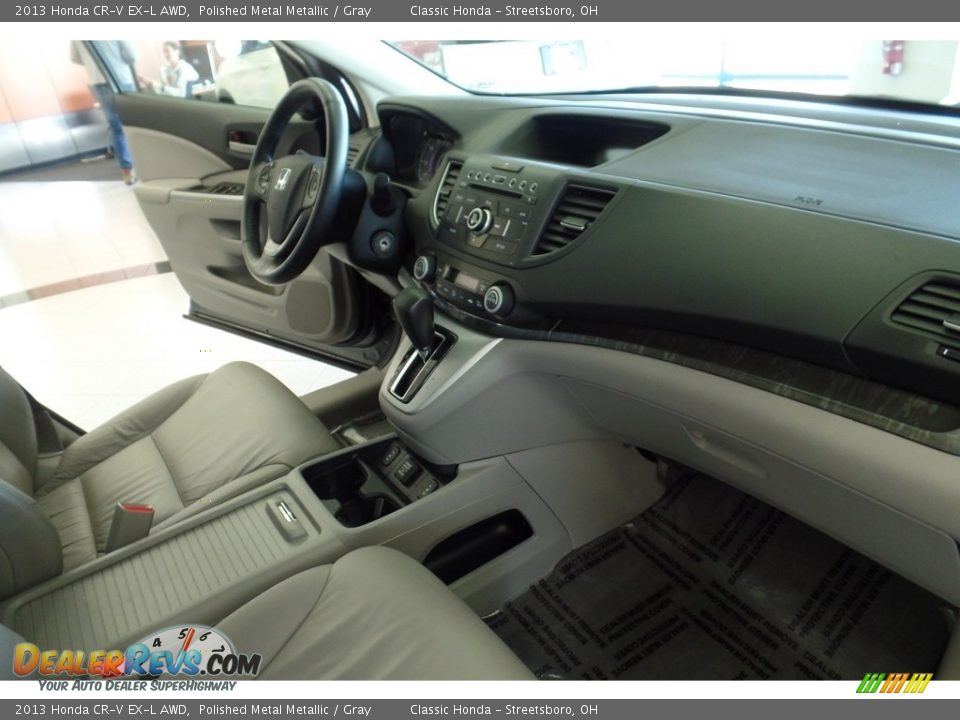 2013 Honda CR-V EX-L AWD Polished Metal Metallic / Gray Photo #19
