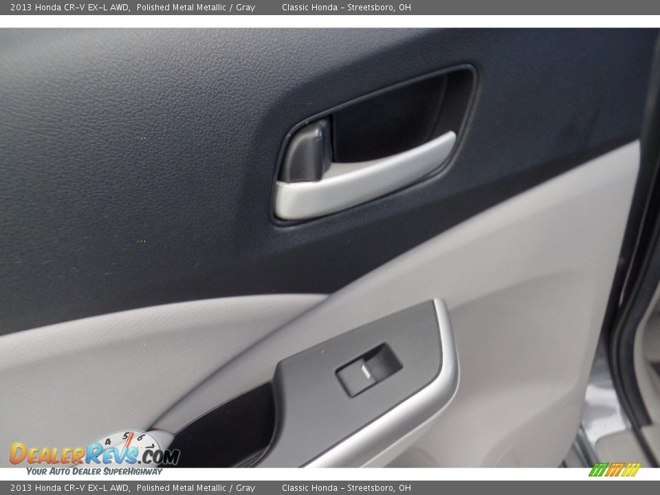 2013 Honda CR-V EX-L AWD Polished Metal Metallic / Gray Photo #21