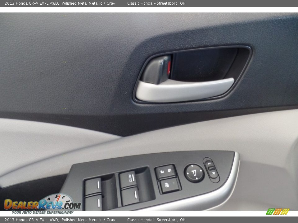 2013 Honda CR-V EX-L AWD Polished Metal Metallic / Gray Photo #22