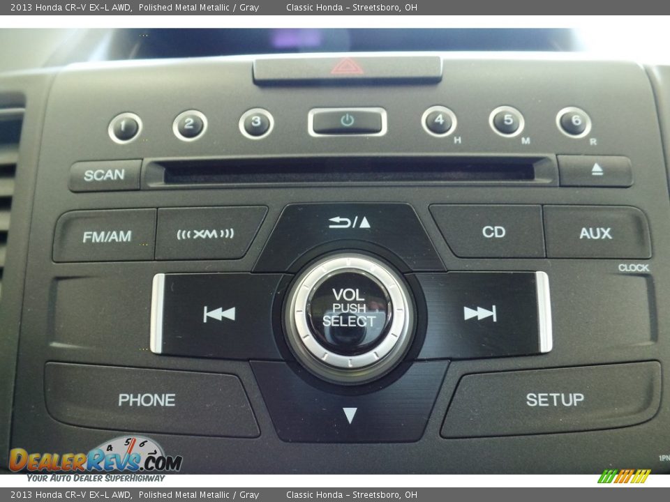 2013 Honda CR-V EX-L AWD Polished Metal Metallic / Gray Photo #26