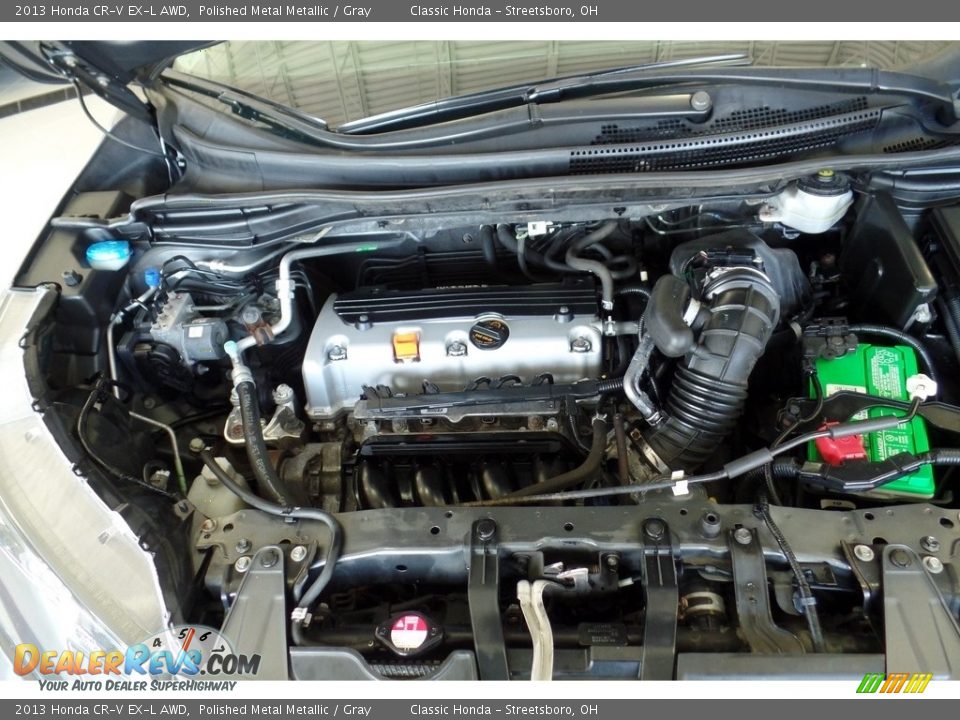 2013 Honda CR-V EX-L AWD Polished Metal Metallic / Gray Photo #33