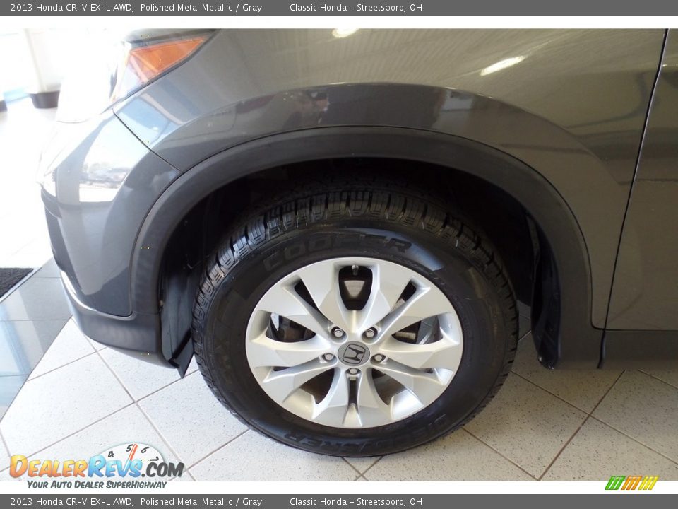 2013 Honda CR-V EX-L AWD Polished Metal Metallic / Gray Photo #34