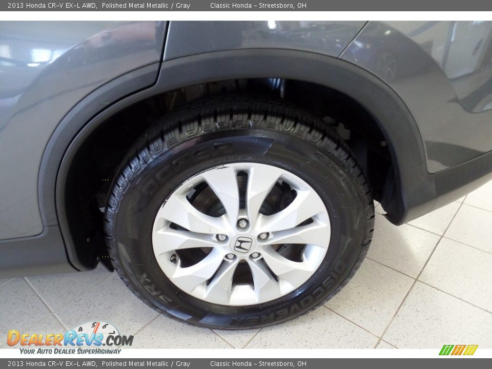 2013 Honda CR-V EX-L AWD Polished Metal Metallic / Gray Photo #35