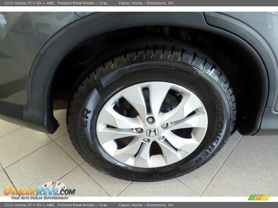 2013 Honda CR-V EX-L AWD Polished Metal Metallic / Gray Photo #36