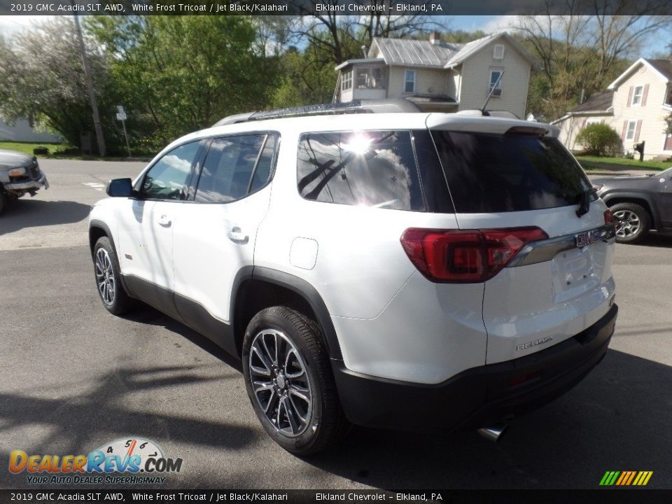 2019 GMC Acadia SLT AWD White Frost Tricoat / Jet Black/Kalahari Photo #6