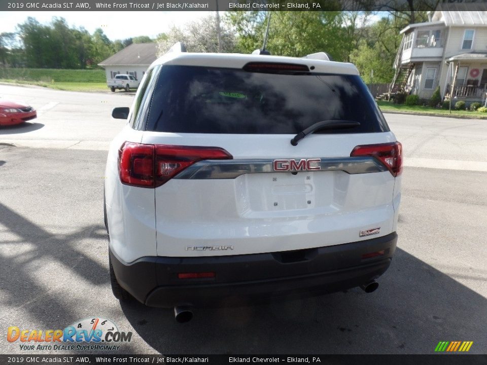 2019 GMC Acadia SLT AWD White Frost Tricoat / Jet Black/Kalahari Photo #7