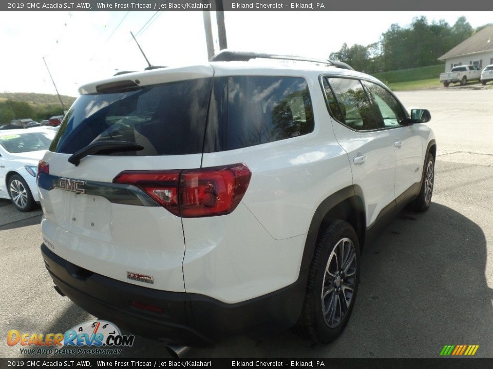 2019 GMC Acadia SLT AWD White Frost Tricoat / Jet Black/Kalahari Photo #8